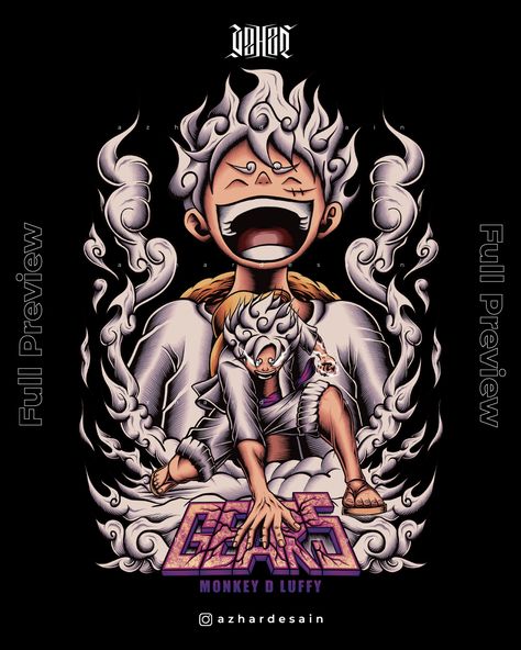 Luffy Gear 5, Cool Design for T-shirt Luffy Gear 5 Shirt Design, Luffy Gear 5 Tshirt Design, Luffy Gear 5 Design, Design For T Shirt Print, Luffy Tshirt Design, One Piece Graphic Design, One Piece T Shirt Design, One Piece Tshirt Design, Luffy Illustration