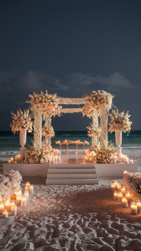 Wedding Ideas Big, Beach Wedding Inspo, Night Before Wedding, Marriage Ideas, Oceanfront Wedding, Dream Beach Wedding, Boda Diy, Dream Wedding Decorations, Marriage Decoration