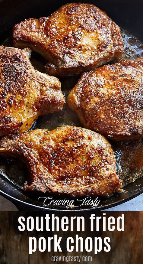 Southern Fried Pork Chops, Pork Chop Seasoning, Daging Babi, Granulated Garlic, Easy Pork Chops, Pork Chop Recipes Baked, Easy Pork Chop Recipes, Pork Chop Dinner, Fried Pork Chops