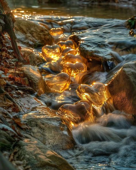 Hearts are in my heart 💛 . . #river #hearts #golden #nature #photooftheday #beautiful #heart #gold #midjourneydesign Nature, Collage, Golden Princess, Gold River, Golden Goddess, Beautiful Heart, Love Art, My Heart, Mood Board