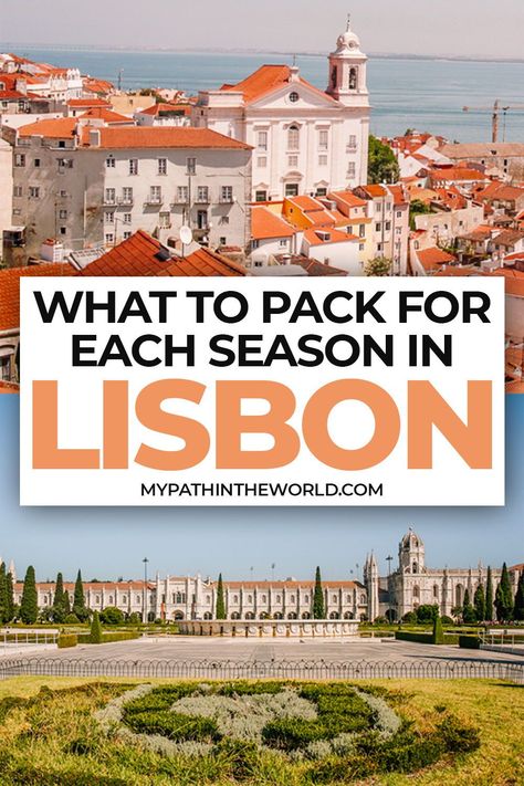 Heading to Portugal's capital and unsure what to wear? Here's my ultimate Lisbon packing list for every season including evergreen travel essentials. Lisbon September Outfit, Lisbon Portugal Outfit September, Packing For Portugal In The Fall, Spring In Portugal, What To Wear In Lisbon In September, Portugal Outfits September, Lisbon Fashion Fall, What To Wear In Lisbon In October, Portugal Winter Fashion