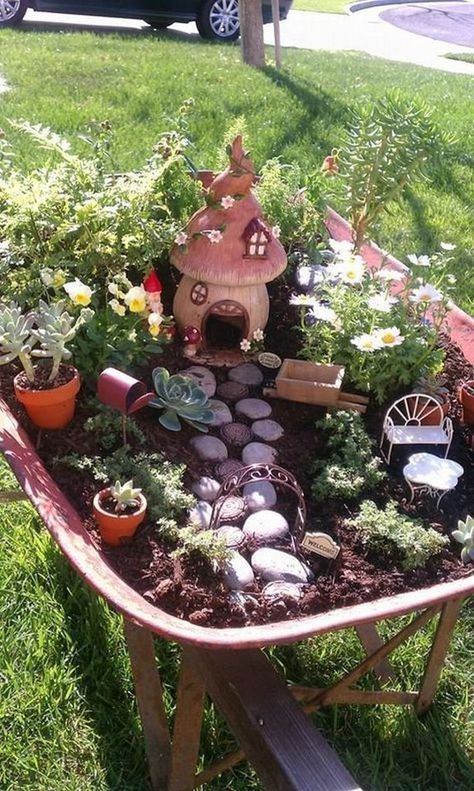 DIY Fairy Garden - Palmers Garden Centre Fairy Garden Design Ideas, Taman Diy, Fairy Garden Ideas, Jardim Diy, Fairy Garden Crafts, Fairy Garden Designs, Mini Fairy Garden, Fairy Garden Decor, Fairy Garden Houses