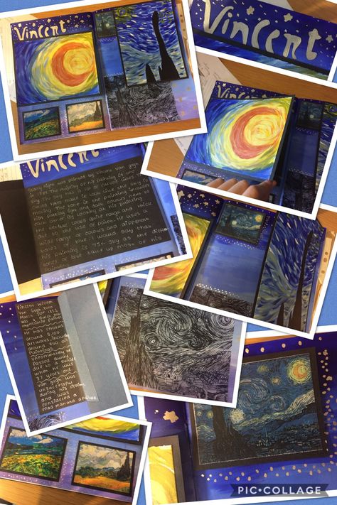 Vincent Can Gogh, Title Page GCSE Student. Year10 Van Gogh Gcse Art, Vincent Van Gogh Research Page, Vincent Van Gogh Gcse Art Page, Van Gogh Gcse Sketchbook, Vincent Van Gogh Artist Research Page, Van Gogh Artist Research Page, Gcse Title Page, Artist Research Page, Creative Presentation Ideas