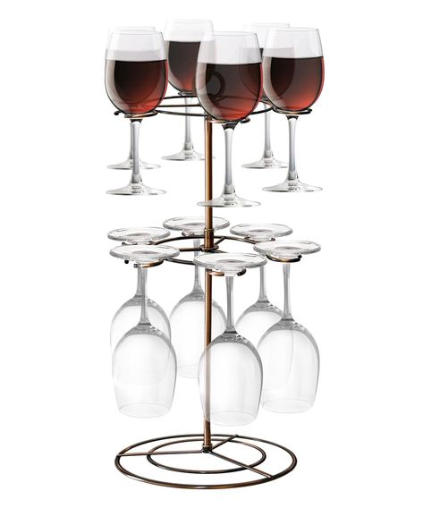 PRICES MAY VARY. Great Flight Wine Server. The rack is great for display wine glasses in a wine tasting party. A wonderful gift for wine lovers in Mother's Day, Thanksgiving, Christmas, housewarming, birthday, wedding or other festivals. Functional yet Artistic. This wine glass stand is a perfect space saving solution and a classic bronze artistic style. This server adds a touch of class to any table setting. Nice decoration piece for bar area. High Quality. This wine flight holder is made of th Wine Glass Display Ideas, Display Wine Glasses, Wine Glass Display, Wine Flight, Display Tree, Glasses Display, Wine Glass Storage, Stemware Storage, Stemware Rack