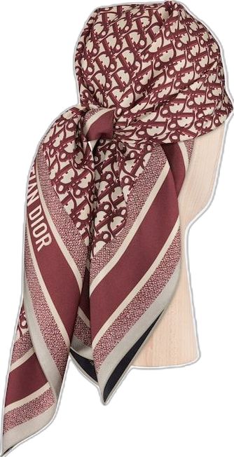 Dior Oblique Diortwin 90 Square Scarf Burgundy and Navy Blue Silk Twill | DIOR Burgundy And Navy Blue, Dior Oblique, Silk Twill, Blue Silk, Square Scarf, Christian Dior, Dior, Navy Blue, Silk