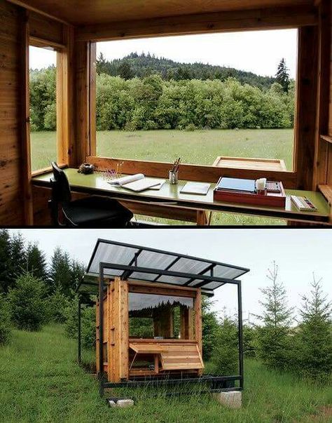 Different Strokes, Backyard Getaway, Rustic Cabins, Backyard Office, Casa Container, Garden Office, Rustic Cabin, Off The Grid, My New Room