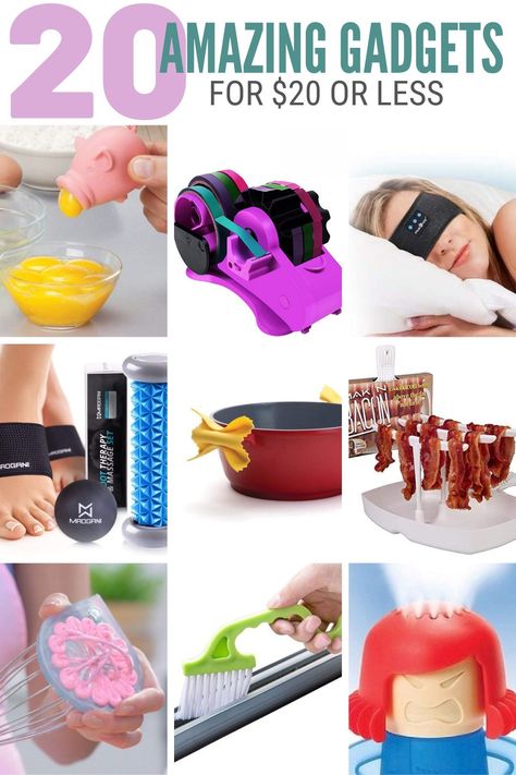 Here's a fun list of cool gadgets that you can buy on a budget of $20 or less. These gadgets are so cool you'll wonder how they can cost so little! #thecraftyblogstalker #bestgadgets #amazongadgets #gadgets Amazon Gadgets Videos 2023, Trending Kitchen Gadgets, Genius Inventions Gadgets, Gadgets That Make Life Easier, Life Hack Gadgets, Cool Products Gadgets, Cool Gadgets Awesome Inventions, Cool Cheap Gadgets, 2023 Gadgets