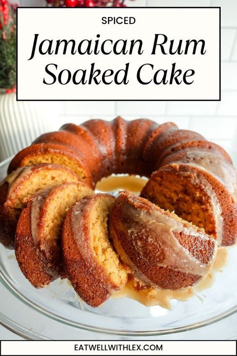 This Jamaican rum cake isn’t your traditional black cake; it is a moist and buttery bundt cake soaked in a Jamaican spice rum glaze. This rum cake recipe is incredibly easy to make and makes the perfect addition to your holiday dinners. It’s a guaranteed crowd-pleaser. Jamaica Rum Cake Recipe, How To Make Rum Cake, Jamaican Rum Cake Recipe From Scratch, Jamaican Rock Cake Recipe, Jamaican Dessert Recipes, Jamaican Rum Cake Recipe, Sweet Cake Recipes, Rum Cake Recipe From Scratch, Best Rum Cake Recipe