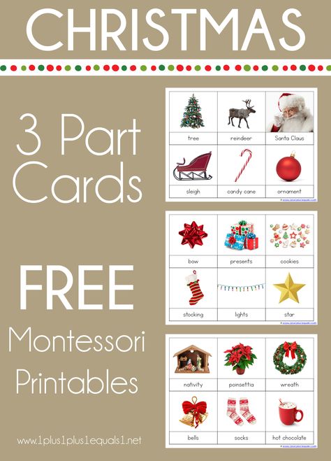 Montessori Lesson Plans Template, Montessori Lesson Plan, Montessori Printables Free, Montessori Lesson Plans, Christmas Printable Activities, Christmas Activities For Toddlers, Christmas Learning, Montessori Printables, Christmas Lesson