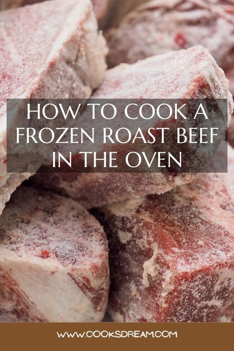 Stew In Oven, Frozen Roast In Crockpot, Chuck Roast Recipe Oven, Roast Beef Recipes Oven, Frozen Roast, Roast In Dutch Oven, Oven Roast Beef, Oven Pot Roast, Rolled Roast