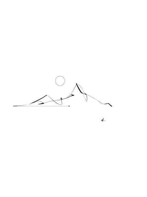 Mountain Feminine Tattoo, Mountain Contour Lines, Horizon Line Tattoo, Nature Inspired Tattoos Simple, Tattoo Mountains Minimalist, Mountain Tattoo Abstract, Line Art Mountain Tattoo, Montana Inspired Tattoos, Mountain Fineline Tattoo