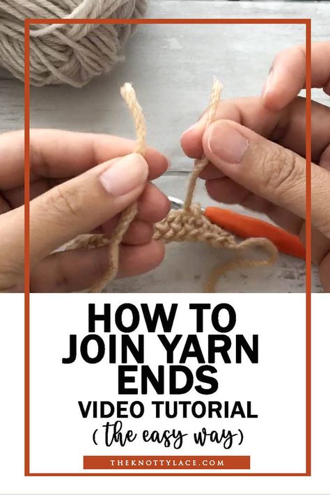 Check out these two unconventional ways on how to join yarn ends that is quick and easy. Video Tutorial included. Add Yarn To Crochet, How To Combine Yarn Ends, Tying Yarn Ends Together, Combine Yarn Ends, Connect Yarn Ends, Attaching Yarn Ends, Combining Yarn Ends, How To Tie Two Yarns Together, Joining Yarn Ends Crochet