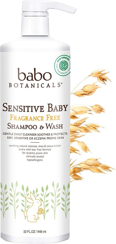 Babo Botanicals Fragrance Free 2 in 1 Shampoo & wash. Specifically developed with natural oat protein, shea and cocoa butter to help the skin regain its softness and comfort Specially formulated with naturally-derived ingredients including organic calendula to help soothe and nourish scalp and dry patches. NO HARSH CHEMICALS OR IRRITANTS: Hypoallergenic to reduce the risk of allergic reactions. Fragrance Free Shampoo, Babo Botanicals, Baby Shampoo, Natural Baby, Fragrance Free, Organic Baby, Cocoa Butter, New Model, Fragrance Free Products