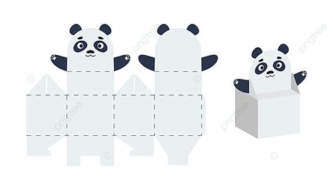 Panda Template, Panda Pop, Panda Theme, Barbie Party Decorations, Crafting Table, Paper Box Diy, Blue Birthday Parties, Birthday Party Background, Panda Birthday