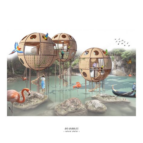 Bubble Architecture, Architecture Concept Diagram, Connect With Nature, Playground Design, Architecture Design Concept, Architecture Studio, Futuristic Architecture, Kids Playground, Architectural Inspiration