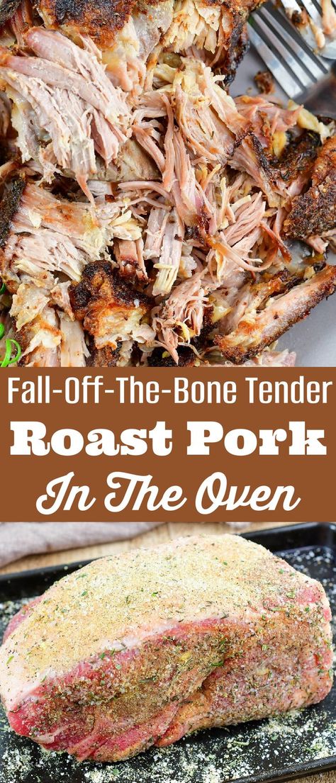 Best Seasoning For Pork Roast, Pork Roast With Bone In Recipes, Perfect Pork Roast In Oven, Pork Sirloin Roast Boneless, Pork Shoulder For Pulled Pork, Tender Pork Roast In Oven, Seasonings For Pork Roast, Pork Roast In Oven Bone In, Pork And Beef Roast Cooked Together In Oven