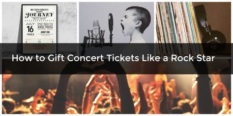 giving concert tickets as a gift Tickets Gift Ideas, Tickets As A Gift, Concert Gift Ideas, Concert Tickets Gift, Billy Joel Concert, Journey Concert, Concert Ticket Gift, Kenny Chesney Concert, Luke Bryan Concert