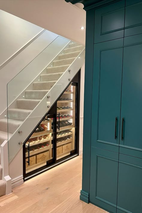 Wine Case Under Stairs, Under Stairs Drinks Storage, Wine Cabinet Under Stairs, Wine Seller Under Stairs, Under Stairs Wine Fridge, Under Stairs Cellar, Under Stair Wine Cellar, Wine Rack Under Stairs, Under Stair Wine Storage