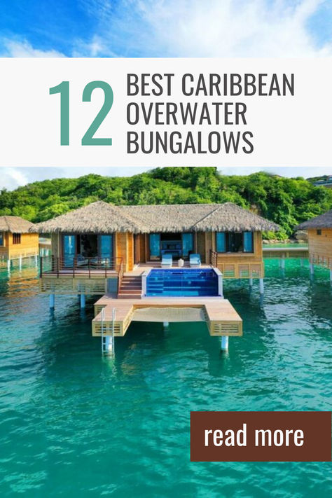 Discover the best all-inclusive, adult-only overwater bungalows in the Caribbean. From affordable to luxurious options available, let us help you find your perfect haven for a romantic beach getaway. Our expert guide to overwater bungalows provide detailed descriptions and reviews of each inviting destination without the hassle of planning a cruise. Whether you're looking for an exciting break or simple serenity, our list offers something for everyone. Us Virgin Islands All Inclusive, Affordable Carribean Vacations, Over Water Bungalow Affordable, Best Overwater Bungalows, Bungalow Over Water Resorts, Cheapest Carribean Vacations, Overwater Bungalow All Inclusive, Bora Bora Over Water Bungalow, Best Honeymoon Locations