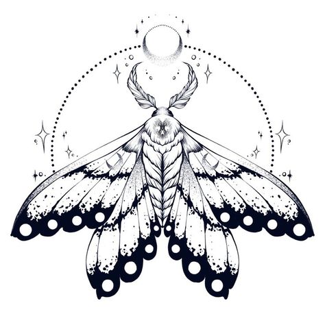 Sphynx Moth Tattoo, Luna Moth Drawing Reference, Cusp Of Beauty Tattoo, Moth Tattoo Inside Elbow, Atlas Moth Tattoo Design, Moth Tattoo Ideas For Women, Moth Design Tattoo, Creepy Moth Tattoo, Tattoo Ideas Female Witchy