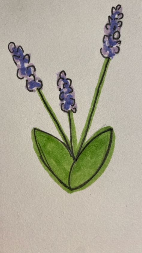 Doodle Lavender Doodle, Lavender Flower, Drawings Simple, Fabric Paint, Lavender Flowers, Cute Doodles, Art Drawings Simple, Doodle Art, Drawing Ideas