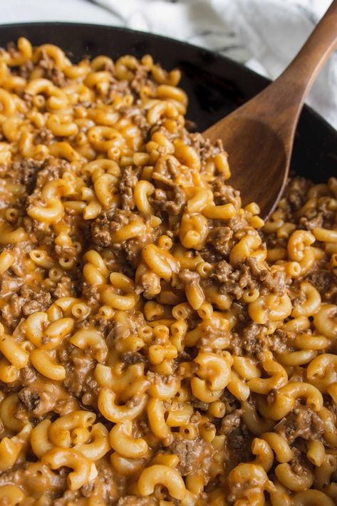 Cheeseburger Hamburger Helper, Healthy Hamburger, Homemade Cheeseburgers, Hamburger Helper Recipes, Homemade Hamburger, One Skillet Meals, Homemade Hamburgers, Hamburger Helper, Fall Dinner Recipes