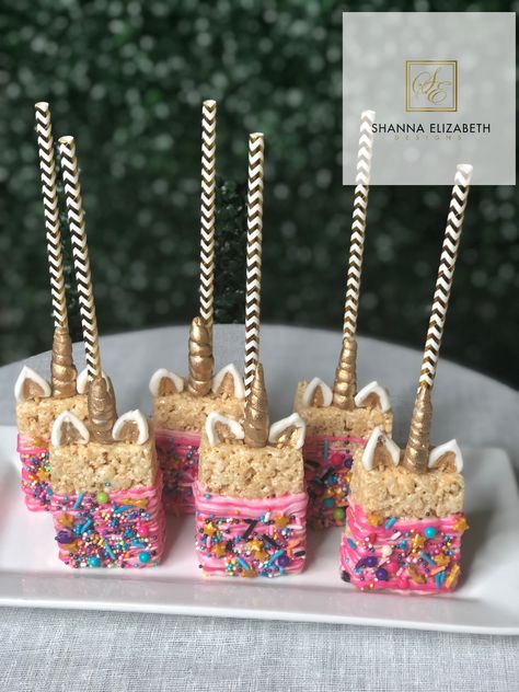 Unicorn Rice Krispie Treats  #unicorn #desserts #ricekrispietreats #sprinkles  #unicornthemeddesserts #unicorntheme #desserttable Rice Krispie Unicorn Treats, Unicorn Treats, Unicorn Desserts, Rice Krispie Treats, Rice Krispie, Krispie Treats, Rice Krispies, Sprinkles, Rice