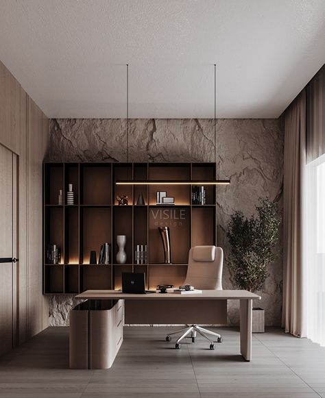 Office Achievement Wall, Executive Room Office Interior Design, Modern Executive Office Design Interiors, Executive Cabin Design, Luxury Office Cabin Design, Personal Office Interior Design, Office Executive Room, Office Cabin Design Interior, Bedroom Rendering