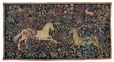 Old Tapestry, Medieval Unicorn, Unicorn Tapestry, Unicorn Tapestries, Chasing Unicorns, A Field Of Flowers, Medieval Tapestry, Large Tapestries, The Last Unicorn