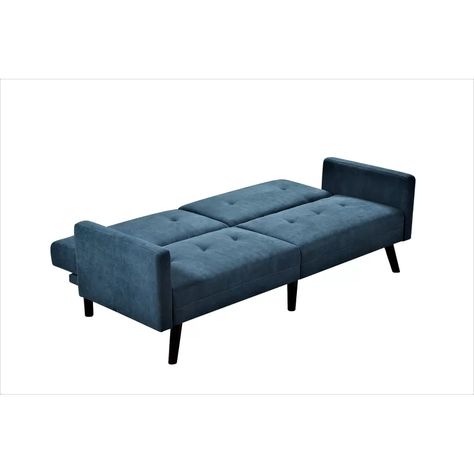 Wrought Studio Eldon Sofa Bed & Reviews | Wayfair Multi Purpose Guest Room, Sofa Bed Blue, Contemporary Couches, Sofa Bed Sleeper, Sofa Pillows Arrangement, Convertible Sofa Bed, Convertible Sofa, Linen Upholstery, Furniture Outlet Stores