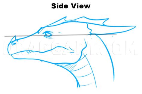 How To Draw Dragon Heads, Step by Step, Drawing Guide, by Dawn | dragoart.com Dragon Head Drawing, Draw A Dragon, Drawing Dragon, Dragon Anatomy, Dragon Base, Dragon Heads, Dragon Face, Dragon Sketch, Drawing Guide