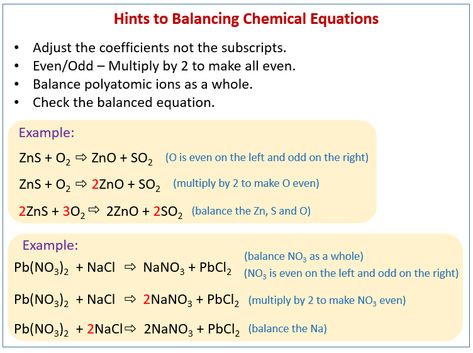 Chemistry Balancing Equations, How To Balance Chemical Equations, Balancing Equations Chemistry Notes, Balancing Chemical Equations Notes, Balancing Equations Chemistry, Balance Chemical Equations, Balancing Chemical Equations, Equations Notes, Math Problem Solver