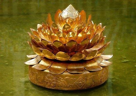 Golden Lotus Madurai India Brahma Dev, Silver Articles, Lotus Symbol, Home Based Work, Shiva Shankara, Grammar Quiz, Ganapati Decoration, Golden Lotus, Lord Balaji