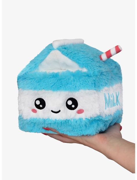 Squishmallows Hunting, Elementary School Cafeteria, Mini Milk Carton, Food Plush, Grabby Hands, Food Plushies, Food Pillows, Word Pillow, Mini Milk