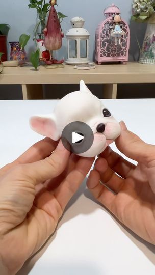 Fondant Olaf, Dough Flowers, Fondant Dog, Clay Cute, Cake Cute, Fondant Figures Tutorial, Puppy Cake, Fondant Animals, Decoration Cake