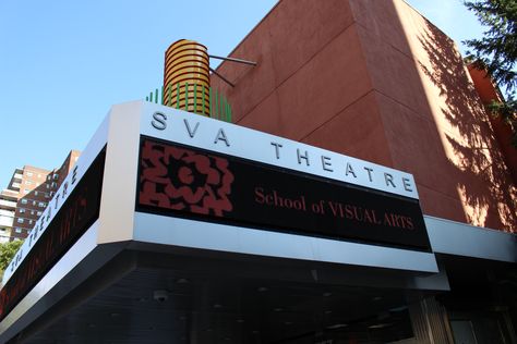 SVA Theatre, School of Visual Arts on 23rd Street in Chelsea, New York City. School Of Visual Arts Nyc, Broadway Theatre New York, Theatre School, Beacon Theater New York City, Majestic Theatre Nyc, American Ballet Theatre New York City, School Of Visual Arts, New York New York Movie 1977, New York City