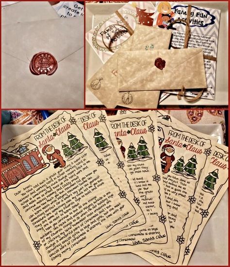 Santa Letter Ideas, Christmas Letters Ideas, Christmas Letter Aesthetic, Letter For Santa, Christmas Envelope Ideas, Christmas Notes, Christmas Letter Ideas, Letter From Santa, Letter To Santa