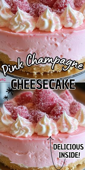 Booze Cheesecake, Crockpot Cheesecake, Strawberry Champagne Cheesecake, Cheesecake Moonshine, Strawberry And Wine Flower Cheesecake, Champagne Cheesecake, Cheesecake And Wine Pairing, Pink Cheesecake, Sundae Recipes