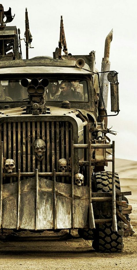 (°!°) Mad Max Fury Road "War Rig" from the design set, image enhancements by VonMonski Enhancements. Mad Max Truck, Mad Max Fury Road Aesthetic, Mad Max Fury Road Wallpaper, Mad Max Wallpaper, Madmax Fury Road, Mad Max Cars, Mad Max Aesthetic, Mad Max Fury Road Cars, Zombie Survival Vehicle