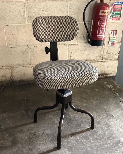 These chairs were ergonomically designed for a whole work shift as a machinist chair- there’s great patina on this one by Evertaut from the 1940s which I’ve recently reupholstered It would look great as a bar stool , Desk chair or as a quirky dining chair It’s available on my website- see my bio www.statementchairs.co.uk #machinistchair #industrialchic #evertaut #evertautstools #evertautseating #1940schair Pink Drawers, Linwood Fabrics, Blue Drawers, Blue Sideboards, Art Deco Sideboard, Industrial Chair, Dressing Table Desk, Black Sideboard, Large Sideboard