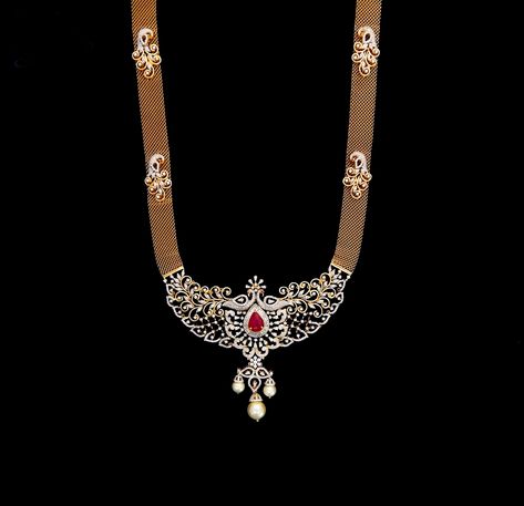 Indian Diamond Haram Chokers Diamond, Diamond Long Haram, Diamond Haram, Diamond Necklace Indian, Beautiful Diamond Necklace, Real Diamond Necklace, Long Haram, Gold Bridal Necklace, Pure Gold Jewellery