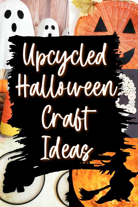 Looking for some creepy-crafty inspiration to celebrate Halloween? These Halloween crafts all started from thrift store finds which means they are delightfully unique and frugal projects to make this Spooky Season! Upcycled Halloween Crafts, Diy Halloween Decorations Upcycle, Upcycle Plastic Pumpkins, Thrift Flip Halloween Decor, Halloween Thrift Store Diy, Diy Halloween Planter Ideas, Thrift Store Halloween Decorations, Upcycle Halloween Decorations, Trash To Treasure Ideas Thrift Store Finds