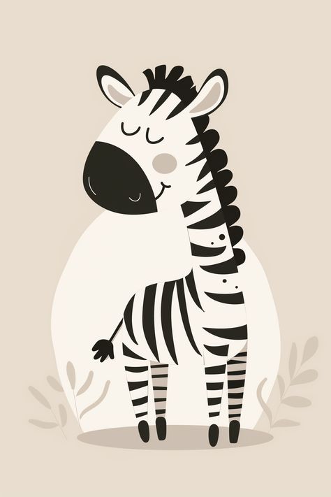 Enhance your nursery decor and creative projects with this elegant line art safari animals set! Zebra Nursery Art, Animal Design Illustration, Cute Safari Animals, Zebra Drawing, Zebra Nursery, Painted Furniture Designs, Animals Safari, Safari Nursery Prints, Zebra Art