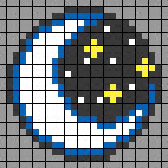 Moon Bead Pattern, Moon Alpha Pattern, Moon Pixel Art, Moon Cross Stitch, Miyuki Beads Pattern, Easy Perler Bead Patterns, Moon Space, Cute Friendship Bracelets, Native Beading Patterns