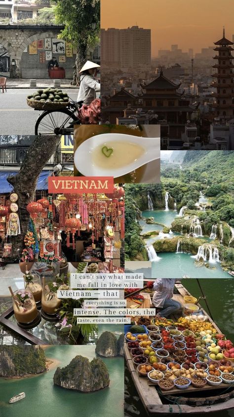 Vietnam Vision Board, Vietnam Wallpaper Aesthetic, Vietnam Travel Aesthetic, Vietnam Photo Ideas, Hanoi Vietnam Aesthetic, Vietnam Moodboard, Vietnam Wallpaper, Vietnam Pictures, Vietnam Places