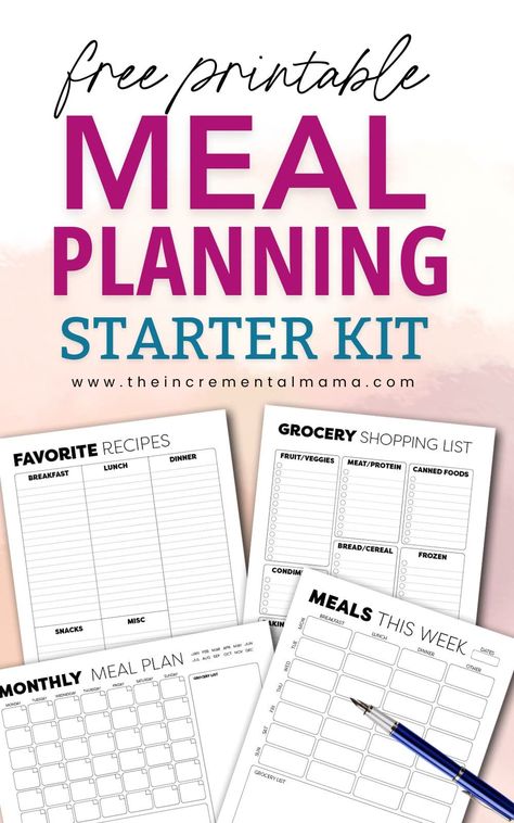 If you’re on a budget or just trying to get organized, weekly meal planning for your family is going to be a game-changer. In this how to meal plan guide for beginners, you’ll get everything you need to meal plan for the week for your family. Includes tons of free meal planning printables! Weekly Meal Planning Printable Free, Free Printable Meal Planner Templates, Weekly Meal Plan Family, Printable Meal Planner Monthly, Meal Planning Printable Templates, Meal Plan For The Week, Family Meal Planner, Meal Planning Printable Weekly, Weekly Meal Plan Template