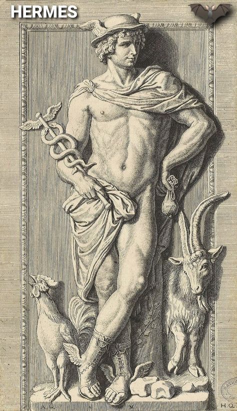 Hermes Art Greek Mythology, Hermes God Art, Mercury Mythology, Hermes Drawing, Mercury Hermes, Mercury God, Hermes Mythology, Hermes Tattoo, Hermes Art