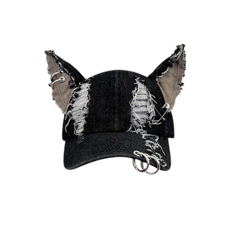 PRICES MAY VARY. Unique Y2K Wasteland Design: This baseball cap stands out with its distressed denim fabric, eye-catching metal rings, and edgy ripped detailing. The 3D ears add a playful touch, making it a must-have accessory for those who love to express their individuality with bold fashion statements. High-Quality Denim Material: Crafted from durable and high-quality denim, this cap is designed to withstand everyday wear and tear. The sturdy fabric ensures long-lasting use while maintaining Cap With Rings, Hats With Ears, Baseball Caps Women, Baseball Cap Design, Distressed Adjustable Hat For Streetwear, Cheap Distressed Baseball Cap For Streetwear, Grunge Baseball Cap, Punk Style Cap Hat, Distressed Black Trucker Hat For Streetwear