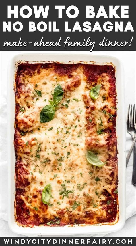 Lasagna Oven Ready Noodles, No Boil Lasagna Recipe, Recipes With Lasagna Noodles, Baked Lasagna Recipe, How To Cook Noodles, Cheese Lasagna Recipe, Oven Ready Lasagna, No Boil Lasagna, Best Lasagna Recipe