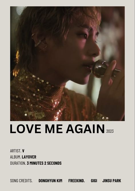 love me again by v minimalist poster Love Me Again V Song, Taehyung Love Me Again Wallpaper, Love Me Again By V, V Love Me Again, Taehyung Love Me Again, Love Talk Way V, Love Me Again Taehyung, Minimalist Poster Music, Kpop Minimalist Poster